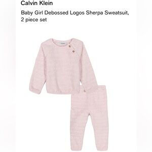 Calvin Klein Pink Kids Pajama Set